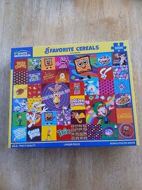 White Mountain Favorite Cereals Jigsaw Puzzle, 1000 Pieces